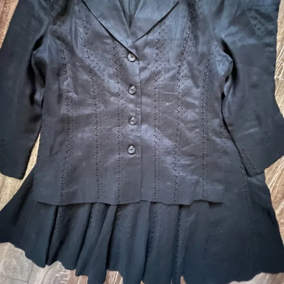 JSONG COLLECTION vintage 100% linen skirt set - Picture 11 of 16